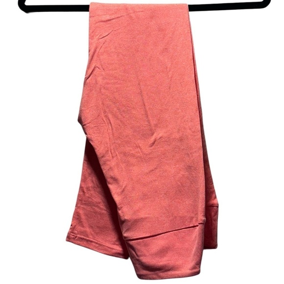 NWOT LulaRoe OS Soft Leggings OneSize  2-10 Small-Large Heather CoralPink Bright - Picture 6 of 9